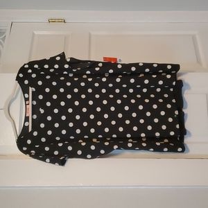 Black and White Polka Dot Blouse